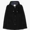 Jacheta Eleventy Hooded Wool negru