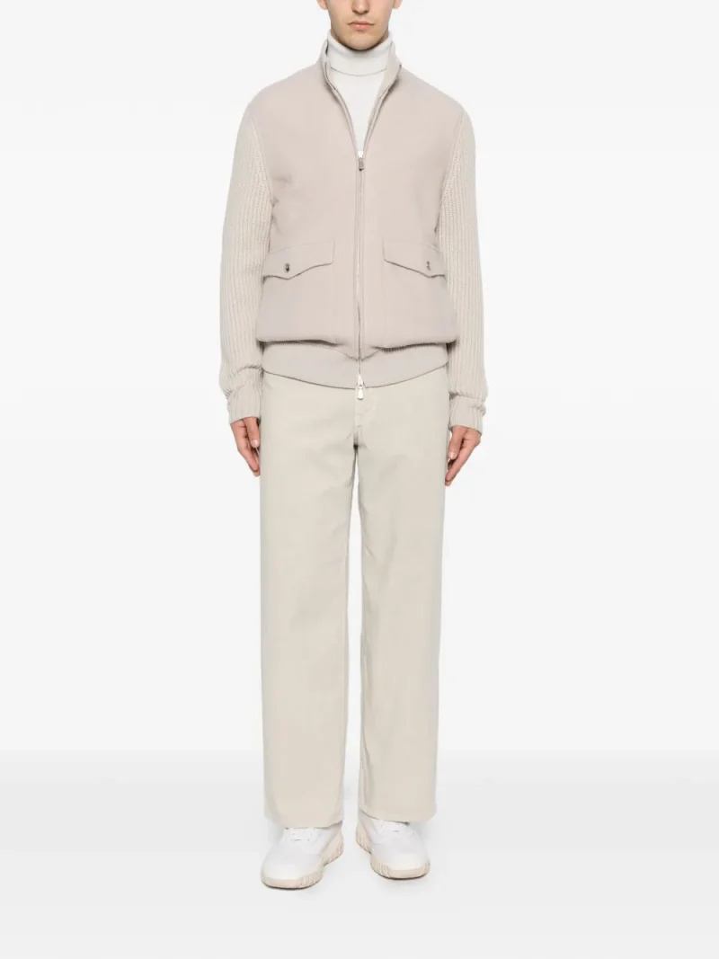 Jacheta Eleventy Zip-up Bomber bej - imagine 4