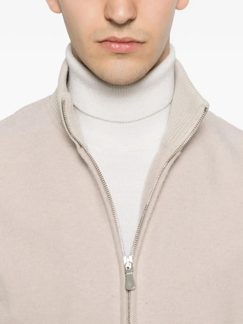 Jacheta Eleventy Zip-up Bomber bej - imagine 5