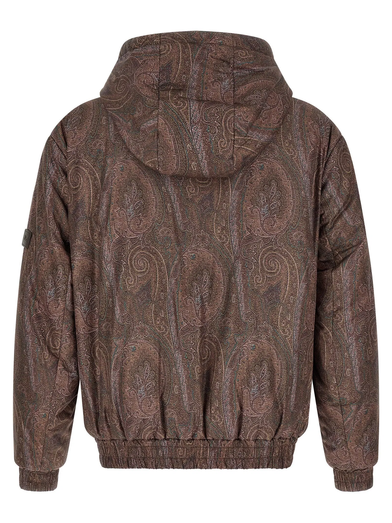 Jacheta ETRO Paisley-Print Hooded maro - imagine 2