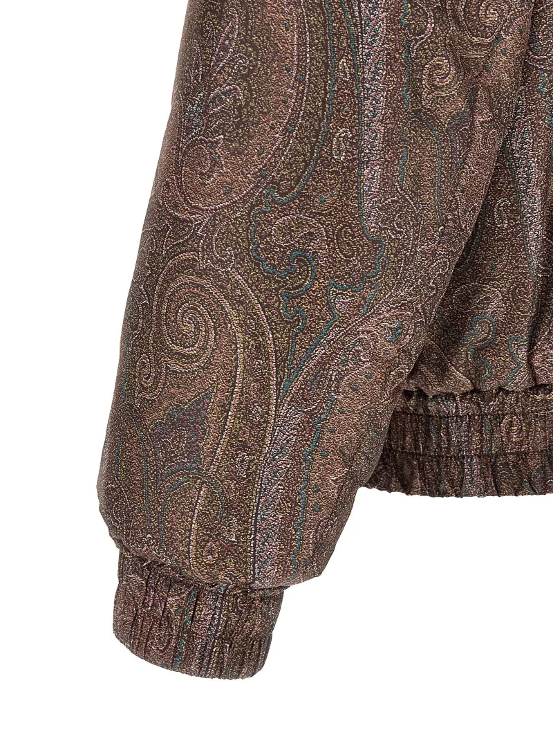 Jacheta ETRO Paisley-Print Hooded maro - imagine 3