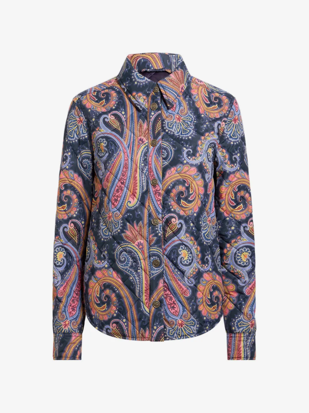 Jacheta ETRO Quilted Overshirt Paisley multicolor