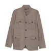 Jacheta Gran Sasso Four-Pocket High-Neck bej
