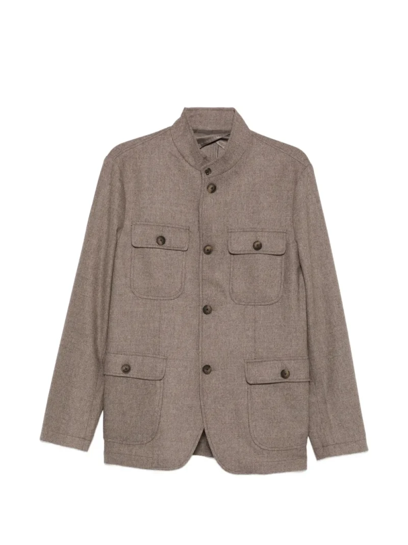 Jacheta Gran Sasso Four-Pocket High-Neck bej