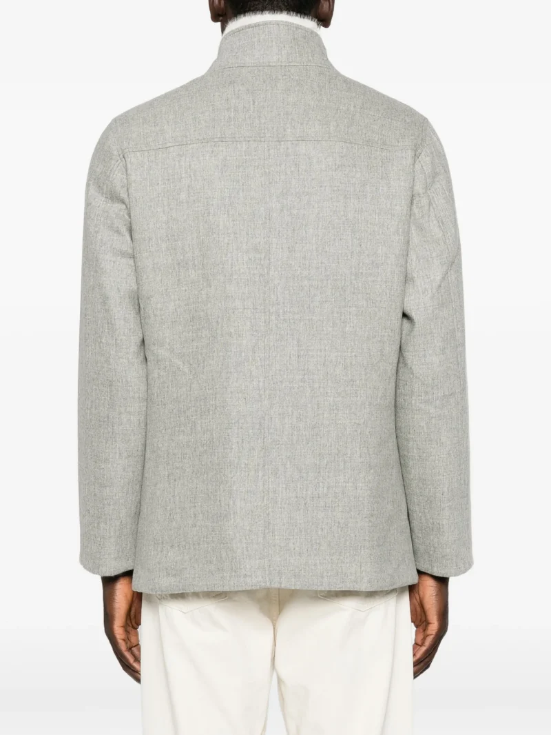 Alternative view of Jacheta Gran Sasso Four-Pocket Shearling-Collar gri