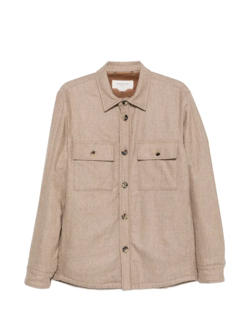 Jacheta Jacob Cohen Button-Up Chest-Pocket bej