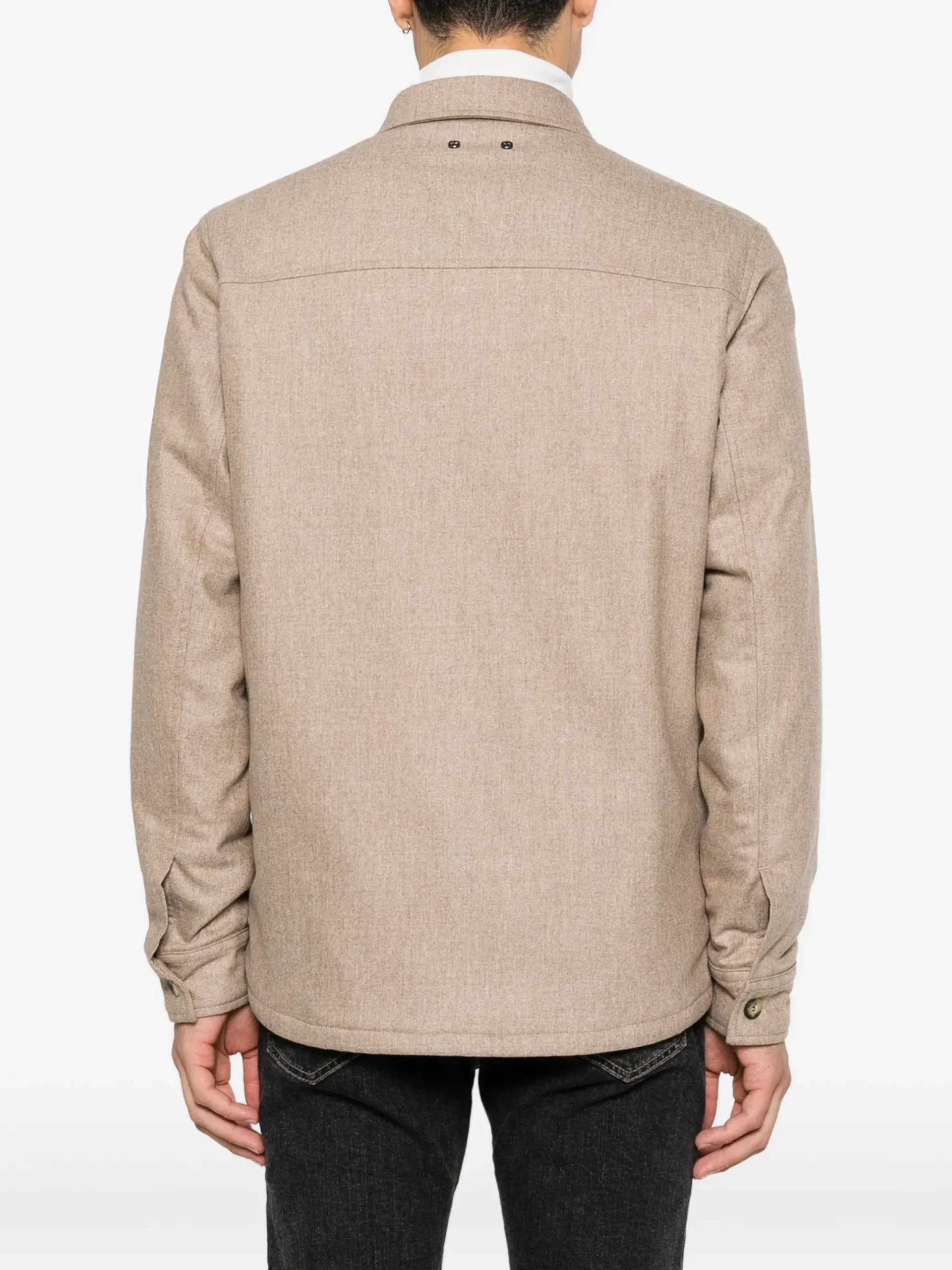 Jacheta Jacob Cohen Button-Up Chest-Pocket bej - imagine 2