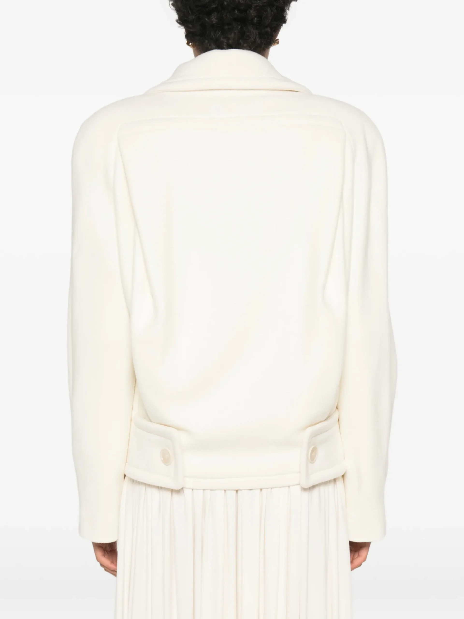 Jacheta Stella McCartney Double-Breasted crem - imagine 2