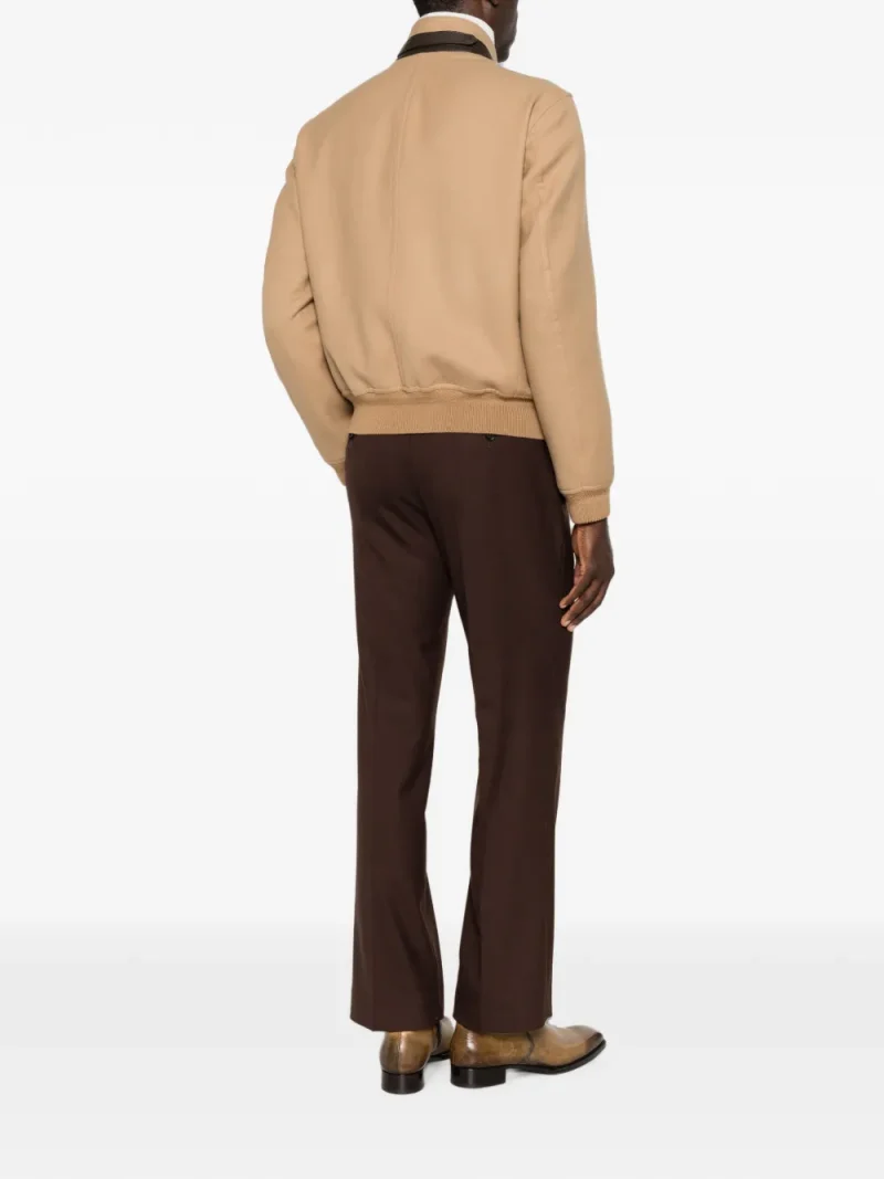 Alternative view of Jacheta Tom Ford Zip-Up Bomber bej