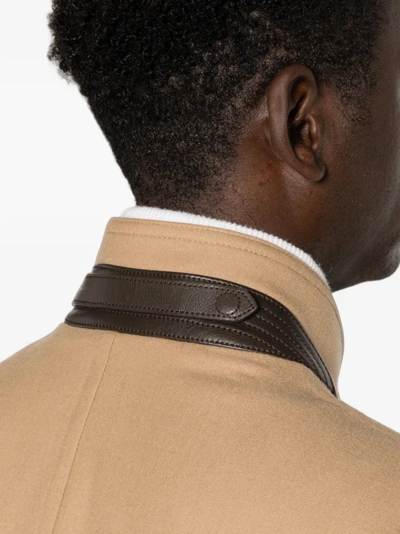 Jacheta Tom Ford Zip-Up Bomber bej - imagine 5