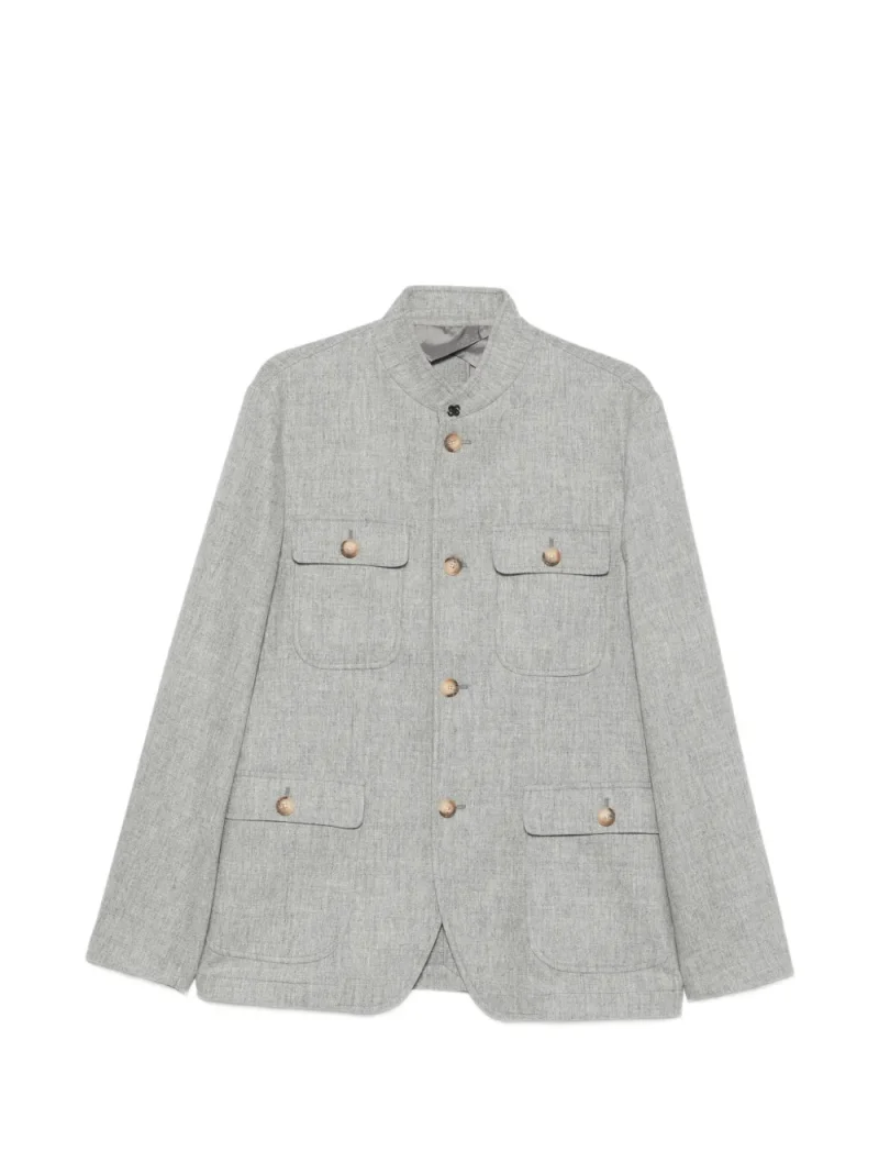 Jachete Gran Sasso Button-up Wool gri