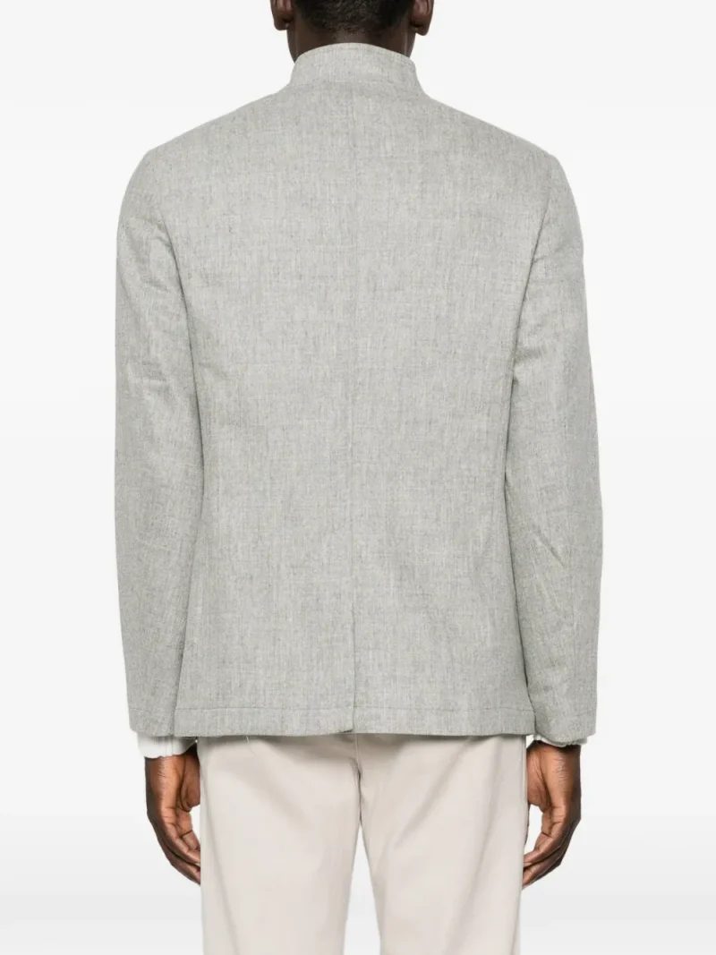 Alternative view of Jachete Gran Sasso Button-up Wool gri