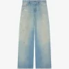Jeans Golden Goose Golden Embroidered Logo albastru