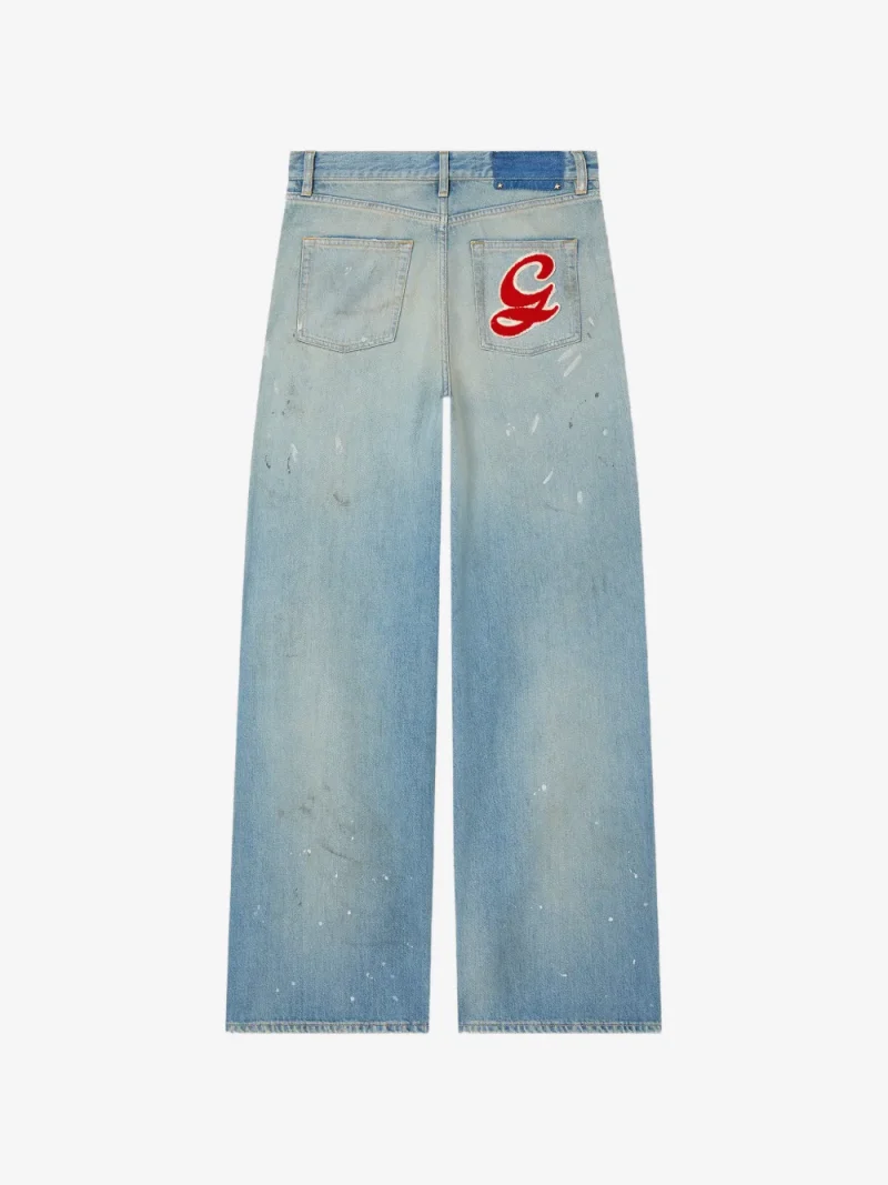 Alternative view of Jeans Golden Goose Golden Embroidered Logo albastru