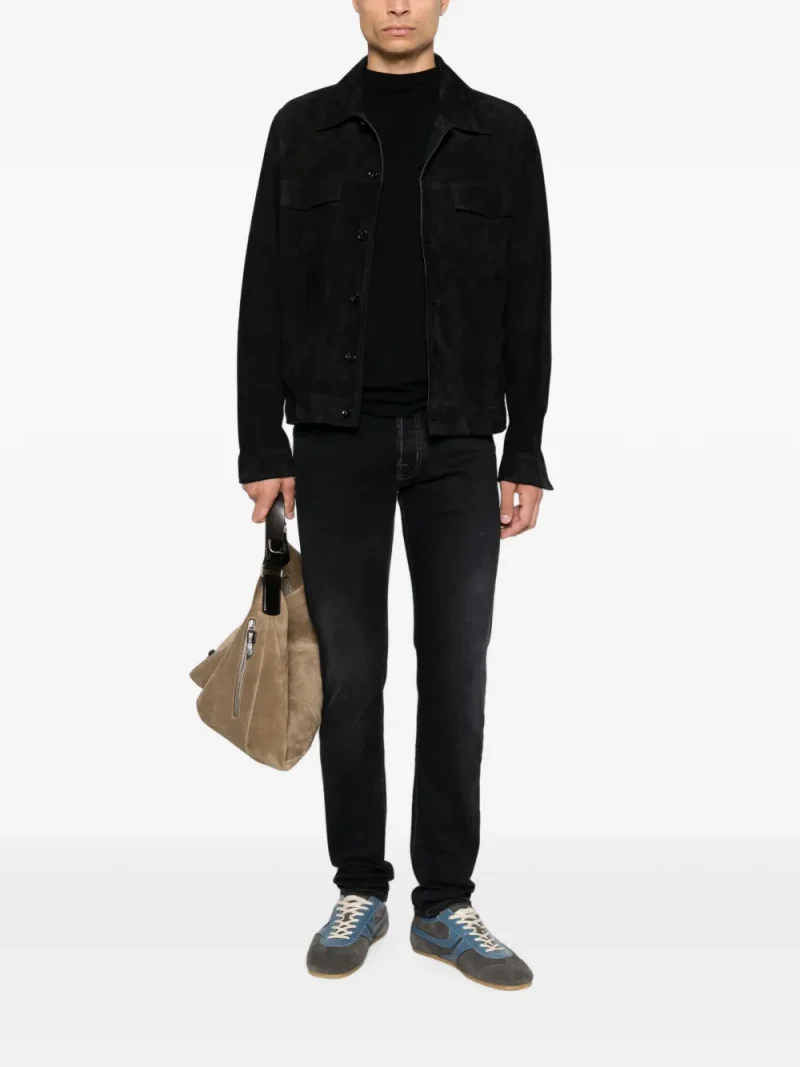 Jeans Jacob Cohën Nick Slim negru - imagine 4