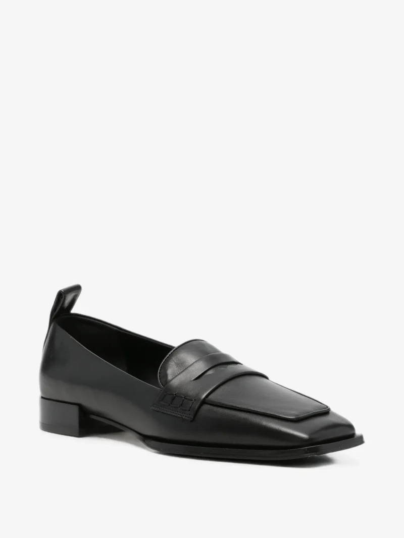 Loafers Aeyde Blake Square-Toe negru - imagine 3