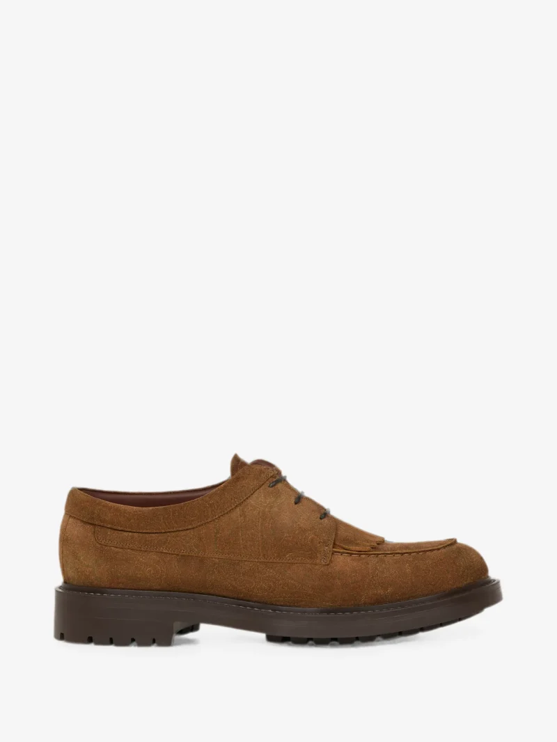 Loafers ETRO Suede Arnica Lace-up maro