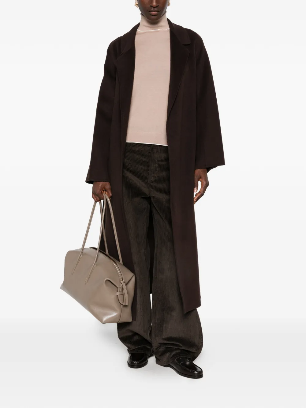 Maleta Eleventy Roll-Neck Wool bej - imagine 4