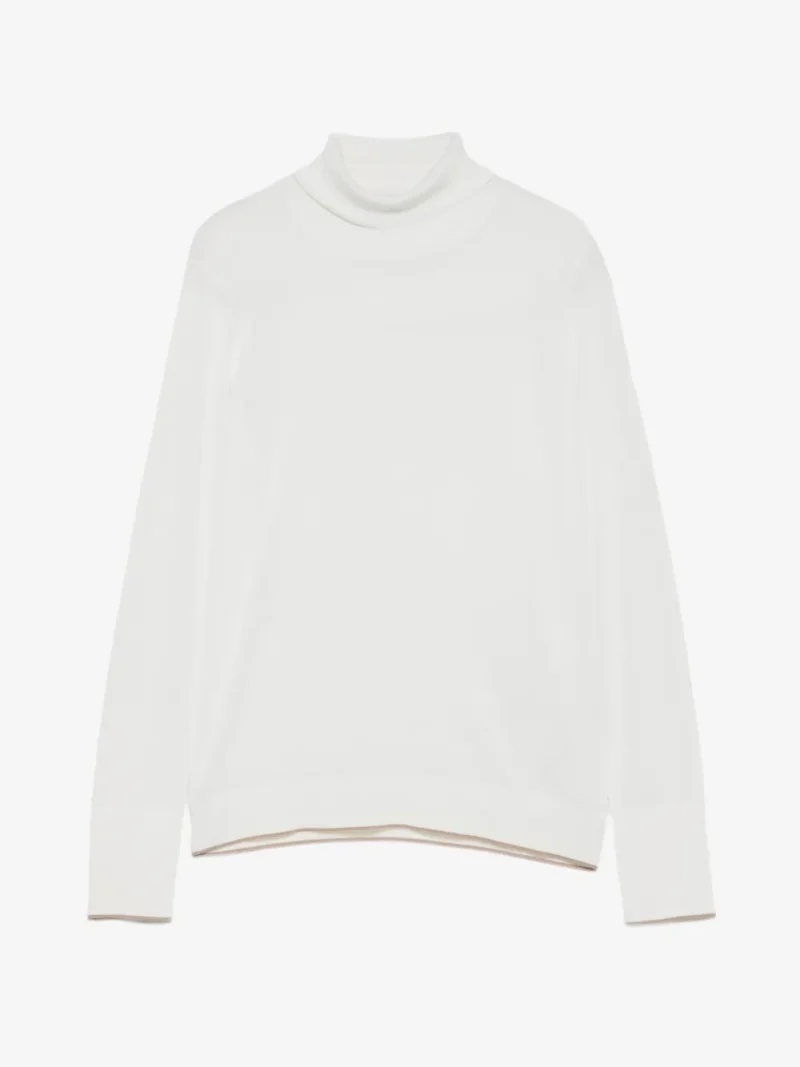 Maleta Eleventy Roll-Neck Wool ecru