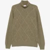 Maleta Gran Sasso Diamond-Quilted Roll-Neck khaki