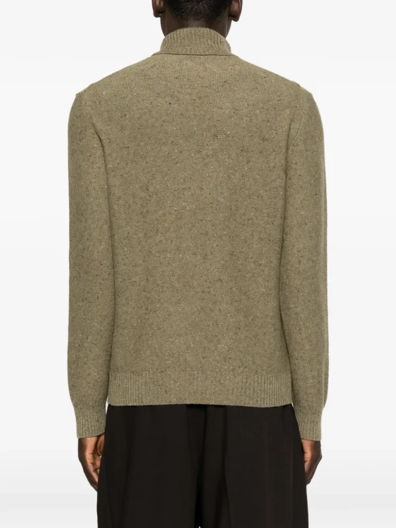 Alternative view of Maleta Gran Sasso Diamond-Quilted Roll-Neck khaki