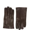 Manusi Eleventy stitched-detail leather maro