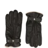 Manusi Gran Sasso Grained-Leather Press-Stud maro