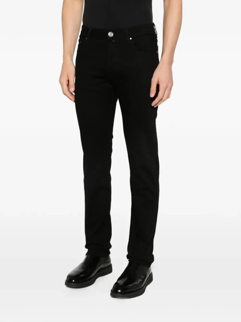 Pantaloni denim Jacob Cohen Bard negru - imagine 3