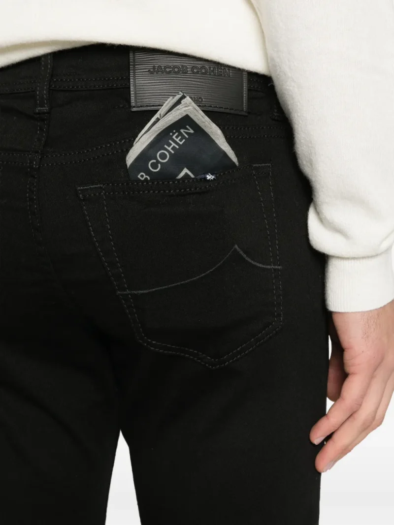 Pantaloni denim Jacob Cohen Bard negru - imagine 5