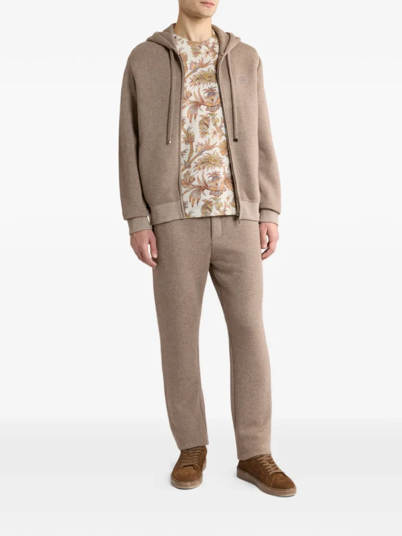Pantaloni ETRO Arnica-Motif Jacquard bej - imagine 4