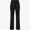 Pantaloni ETRO Floral-Jacquard Palazzo negru