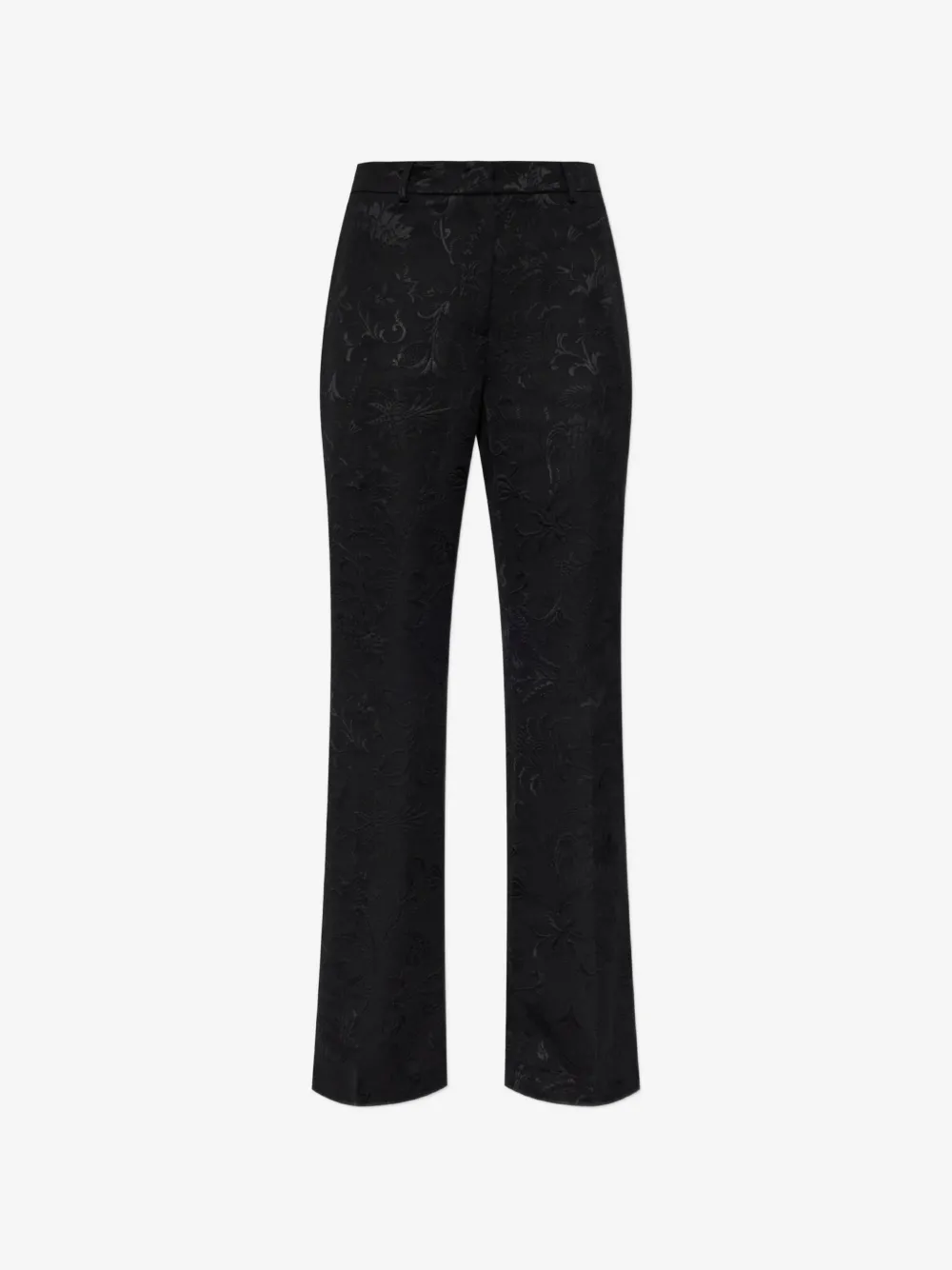 Pantaloni ETRO Floral-Jacquard Palazzo negru