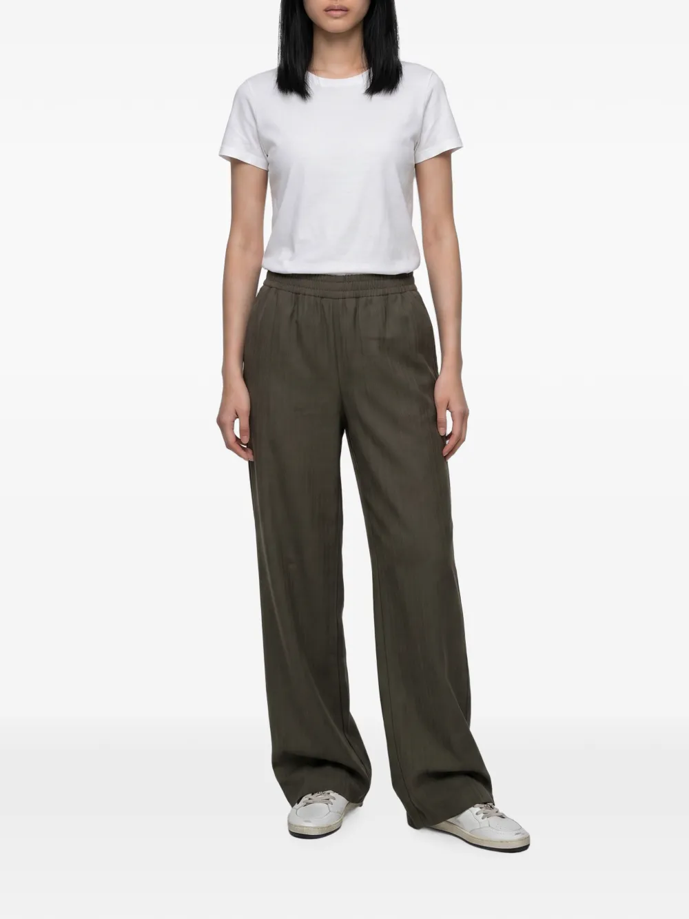 Pantaloni Golden Goose Journey's Britty Textured khaki - imagine 4