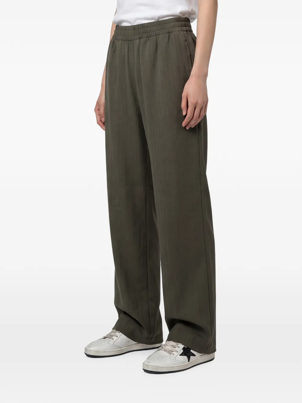 Pantaloni Golden Goose Journey's Britty Textured khaki - imagine 3