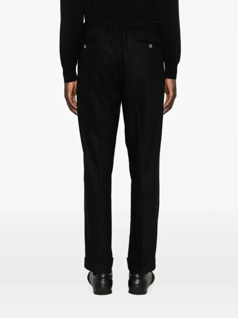 Alternative view of Pantaloni Gran Sasso Drawstring Cuffed negru