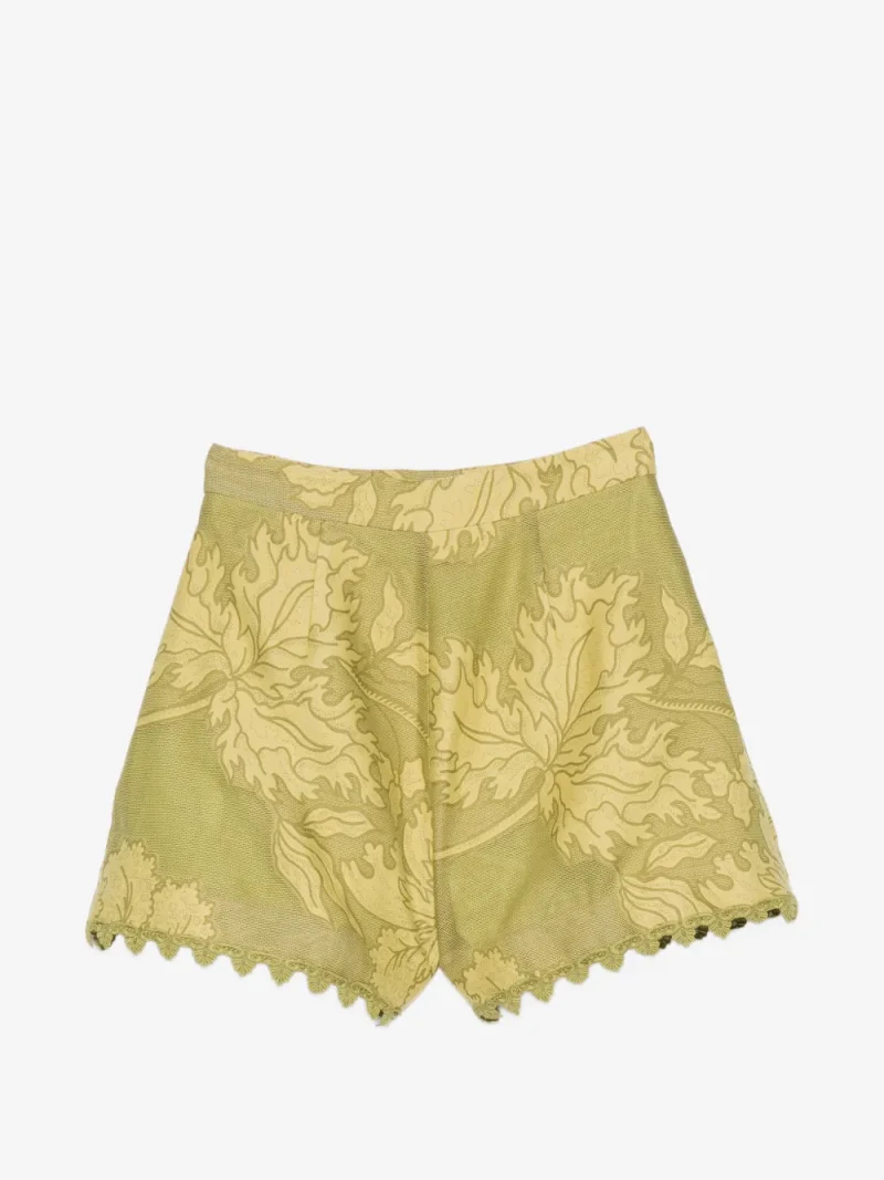Alternative view of Pantaloni La DoubleJ Good Butt Jacquard Lace-Trimmed verde
