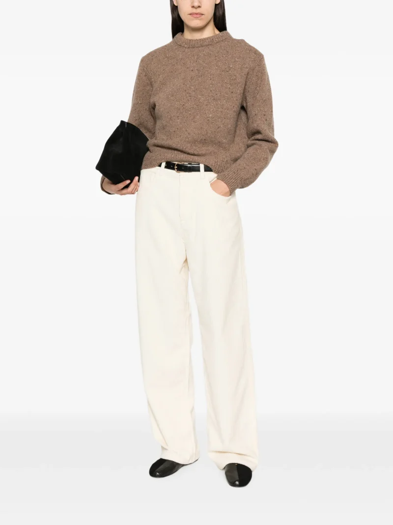 Pantaloni Rohe Corudroy ecru - imagine 4