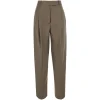 Pantaloni Rohe Daria Pleated maro
