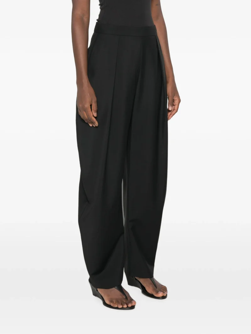 Pantaloni Rohe Pleated Wide-Leg negru - imagine 3