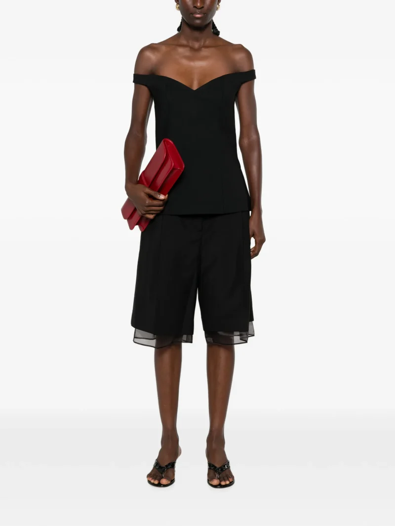 Pantaloni scurti Rohe Concealed-Fastening negru - imagine 4