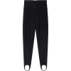 Pantaloni Stella McCartney Tapered-Fit Stirrup negru