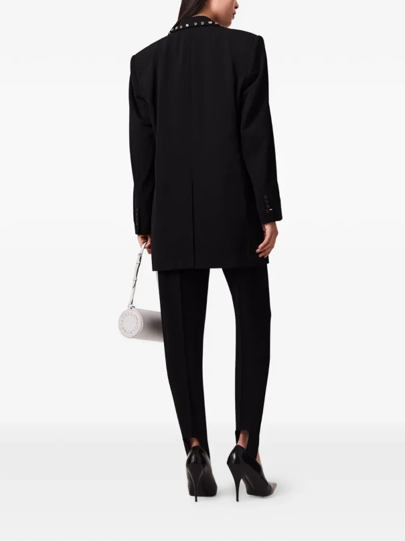 Alternative view of Pantaloni Stella McCartney Tapered-Fit Stirrup negru