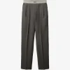 Pantaloni Versace Wool-Mohair gri