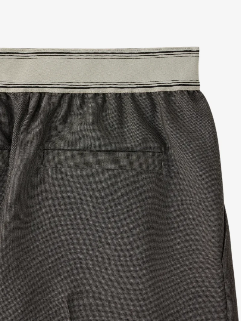Pantaloni Versace Wool-Mohair gri - imagine 4