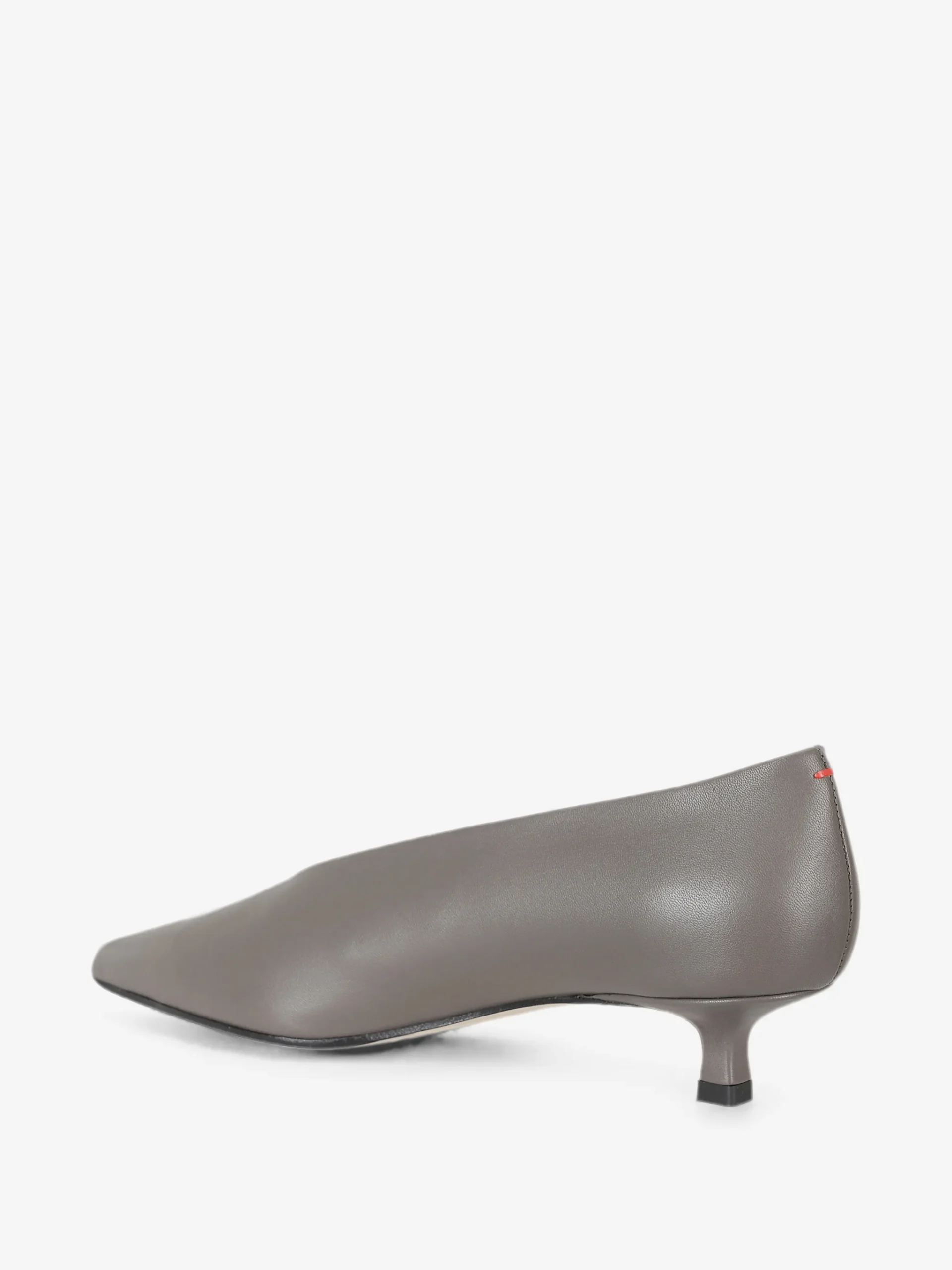 Pantofi Aeyde Clara Pointed-Yoe Leather gri - imagine 3