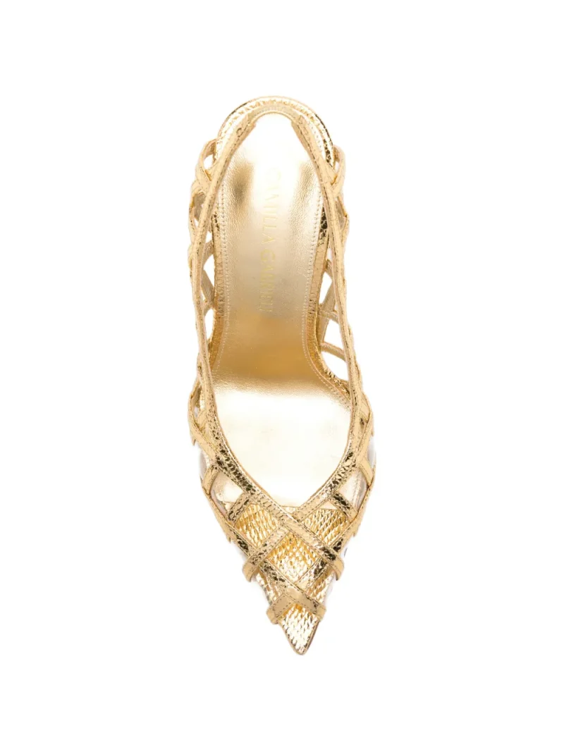 Pantofi Camilla Gabrieli Angelina Cage-Style auriu - imagine 4