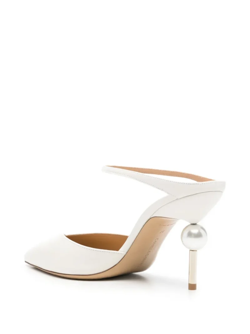 Alternative view of Pantofi Camilla Gabrieli Emma Pearl-Embellished ecru