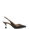 Pantofi Camilla Gabrieli Margaux Faux-Pearl Slingback negru