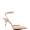Pantofi Camilla Gabrieli Vittoria 105 Faux-Pearl Leather bej
