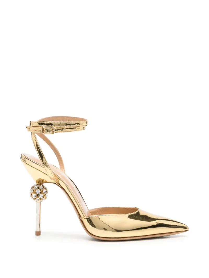 Pantofi Camilla Gabrieli Vittoria Crystal-Embellished auriu